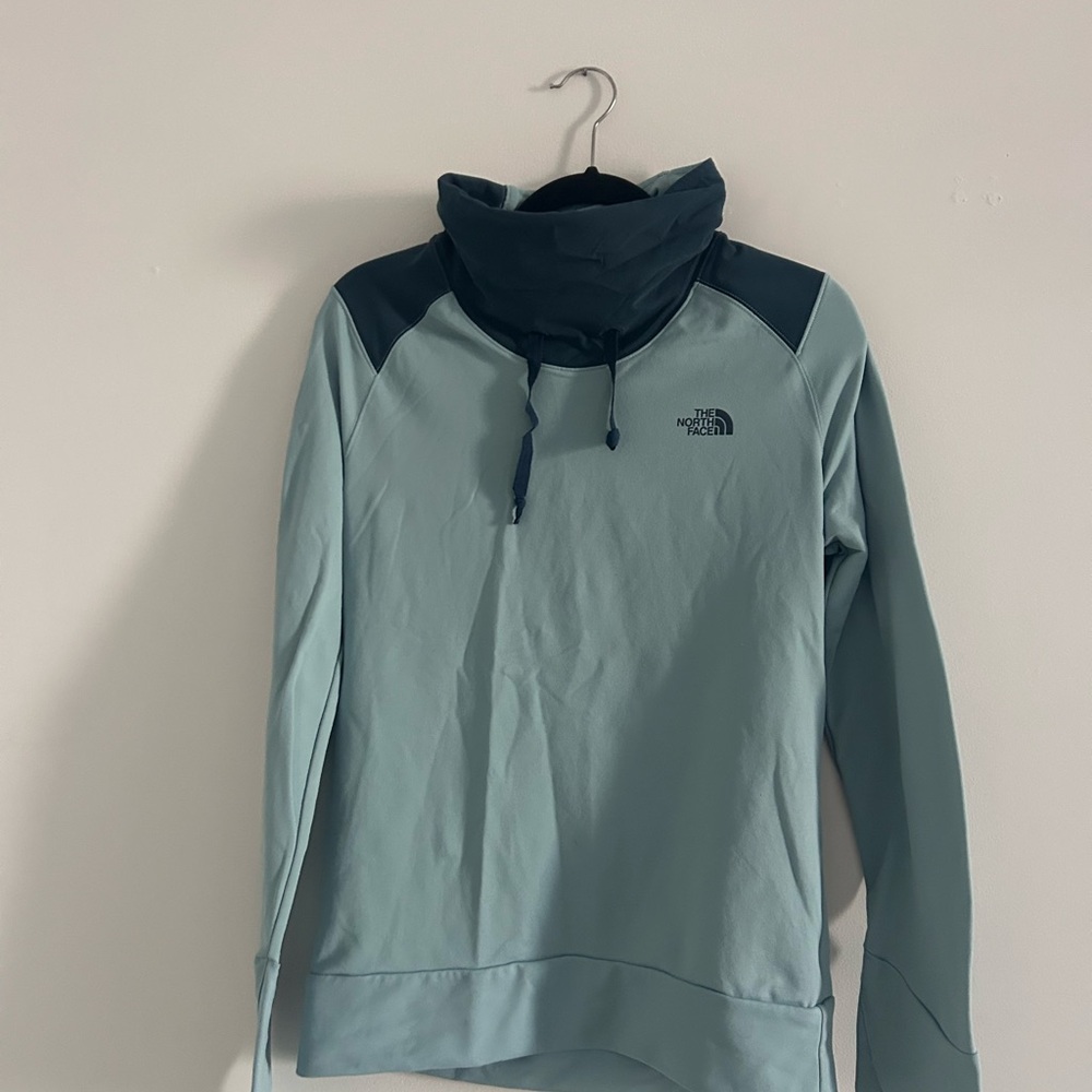 The North Face Teal Mountain Athletics Cowl Neck Sweatshirt Size Medium